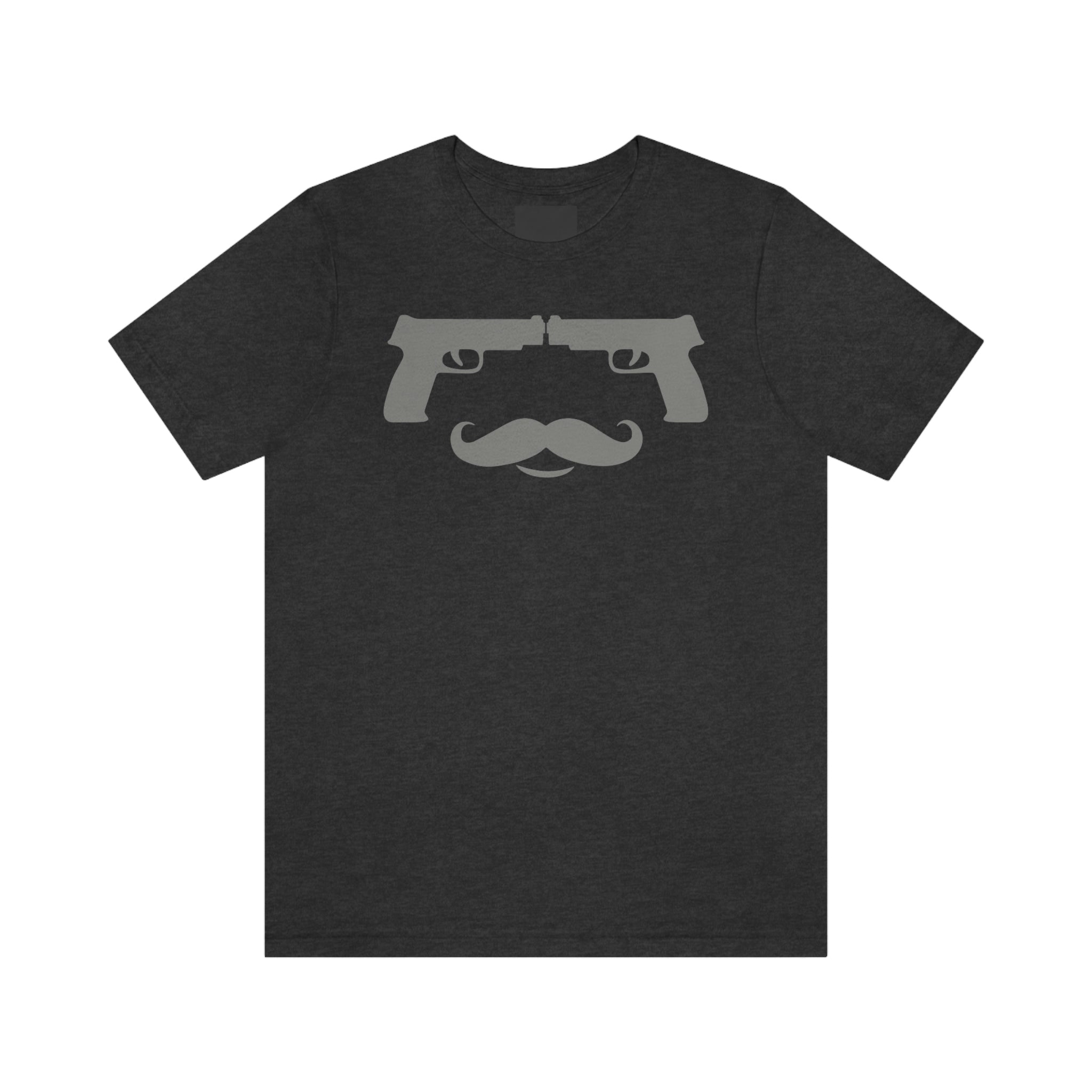 Guns In - Mustache (Dark)